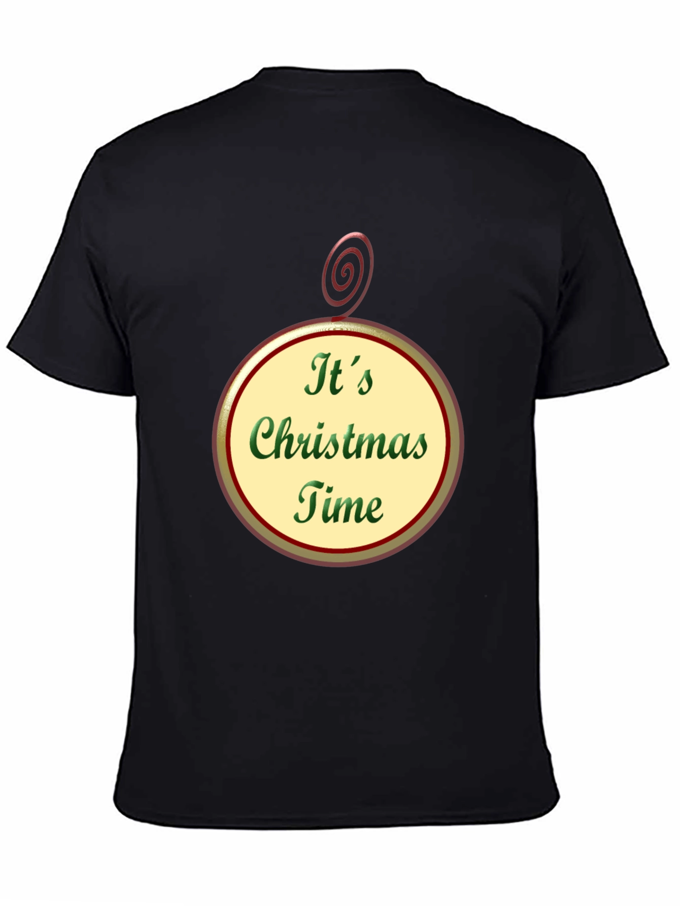 Its Christmas Time Black T-Shirt