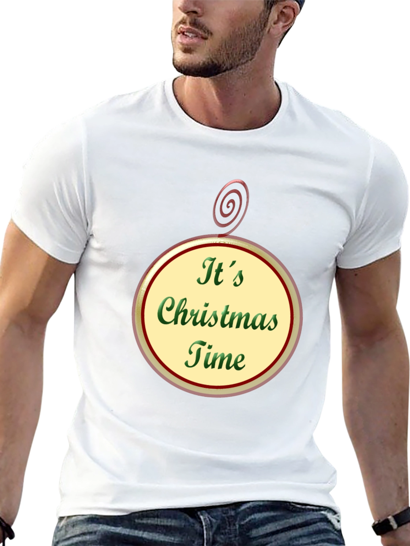 Its Christmas Time Black T-Shirt