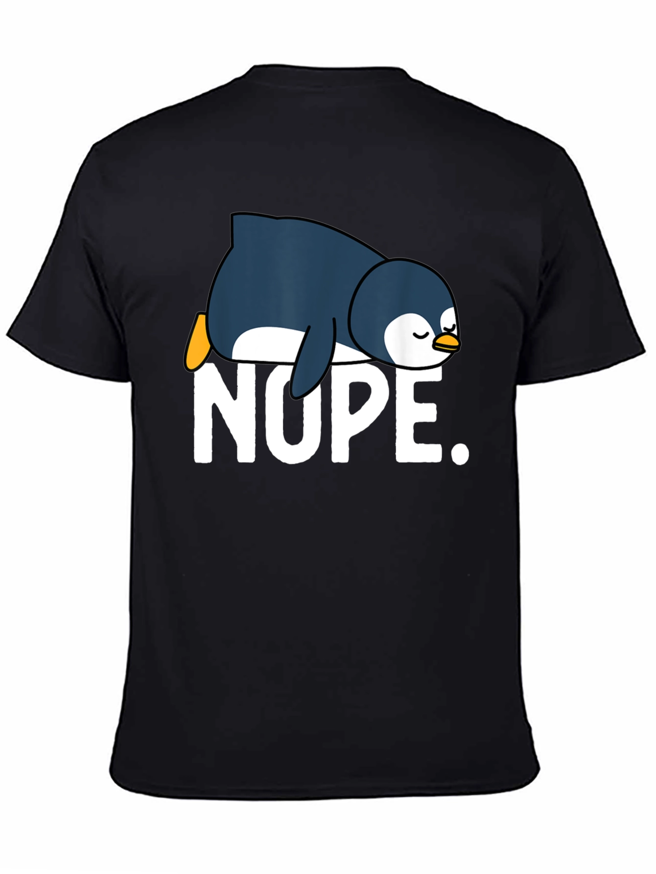 Nope Penguin Graphic Tee - Relaxed Fit