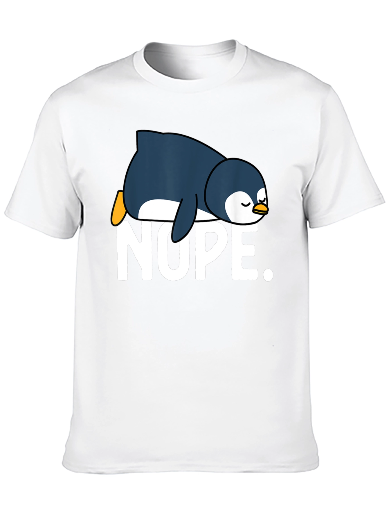 Nope Penguin Graphic Tee - Relaxed Fit