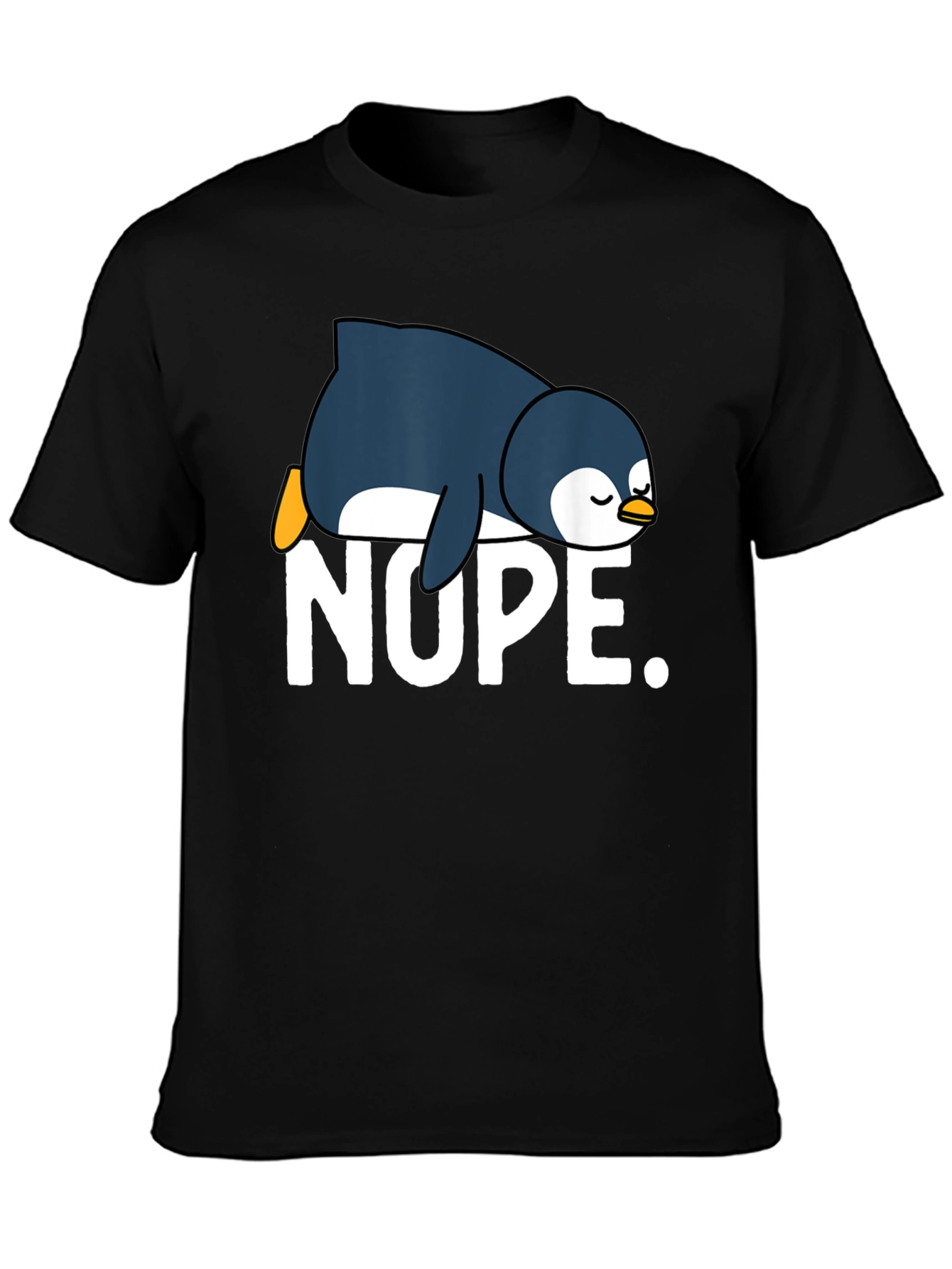Nope Penguin Graphic Tee - Relaxed Fit