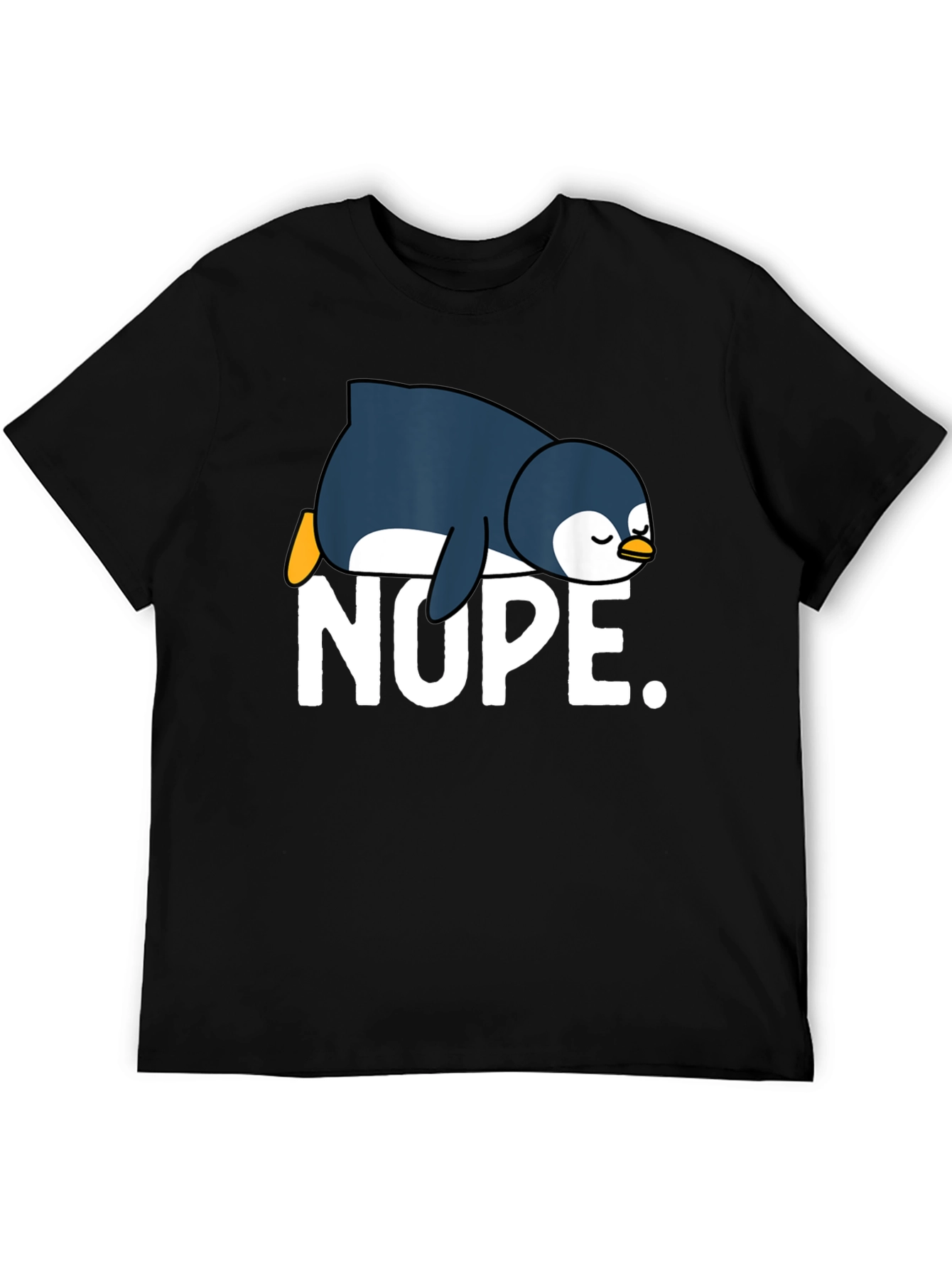 Nope Penguin Graphic Tee - Relaxed Fit