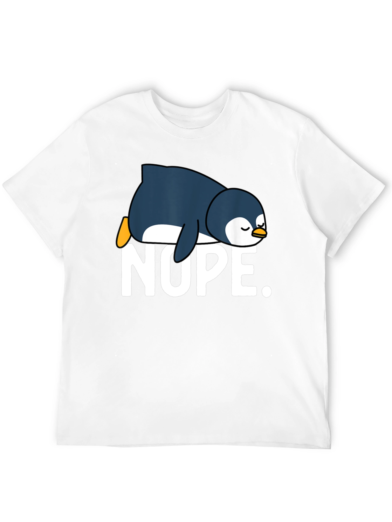 Nope Penguin Graphic Tee - Relaxed Fit