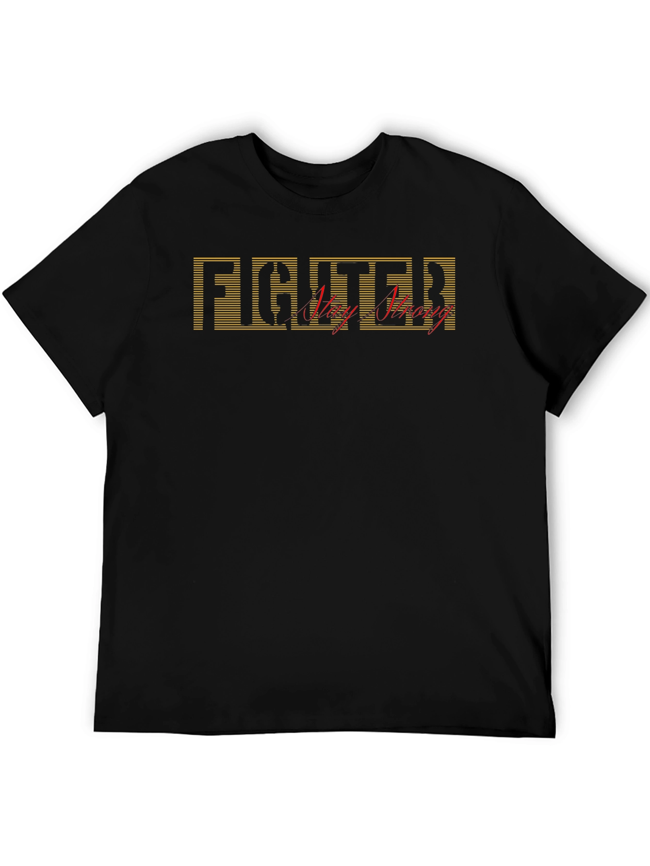 Fighter Very Strong Black T-Shirt