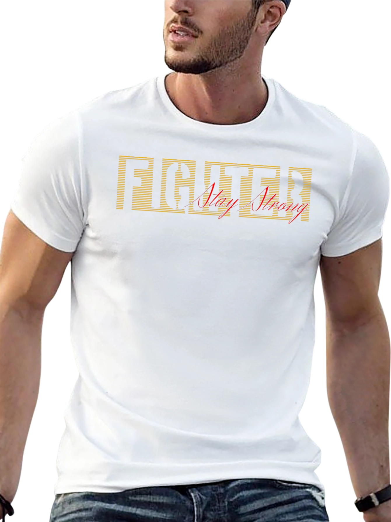 Fighter Very Strong Black T-Shirt