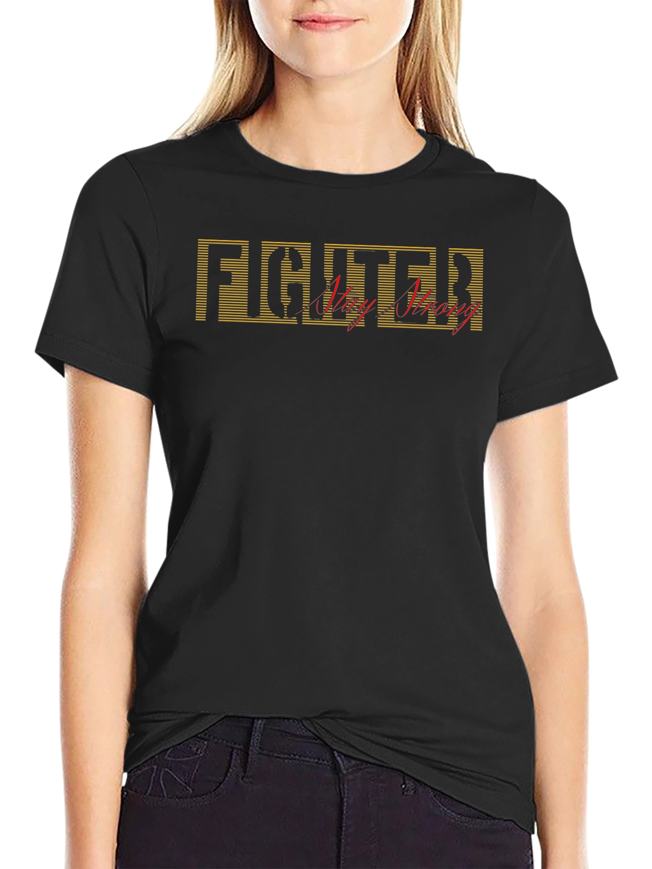 Fighter Very Strong Black T-Shirt