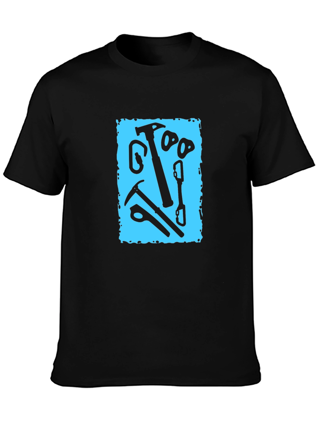 Climbing Gear Graphic Tee - Black