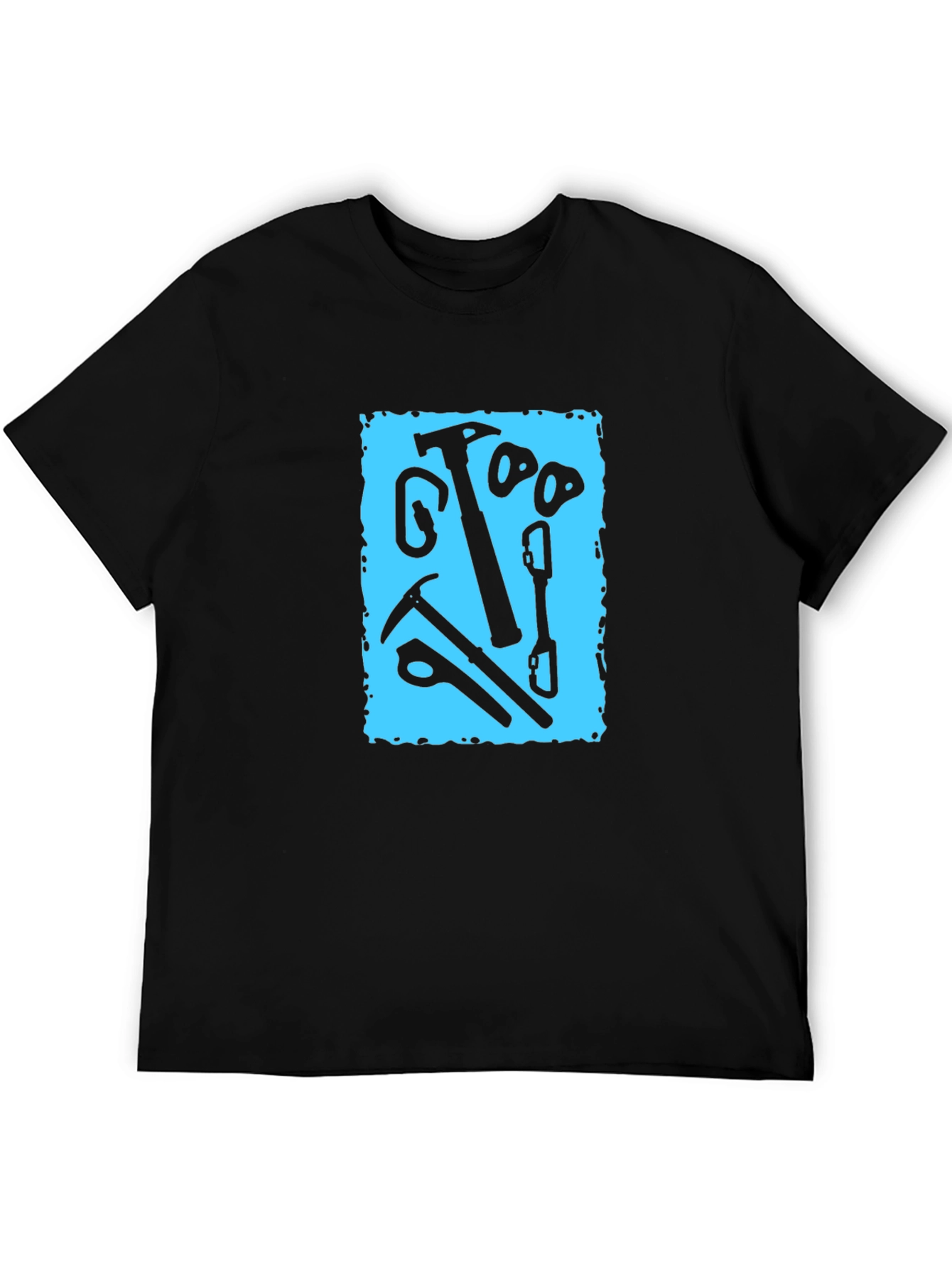 Climbing Gear Graphic Tee - Black
