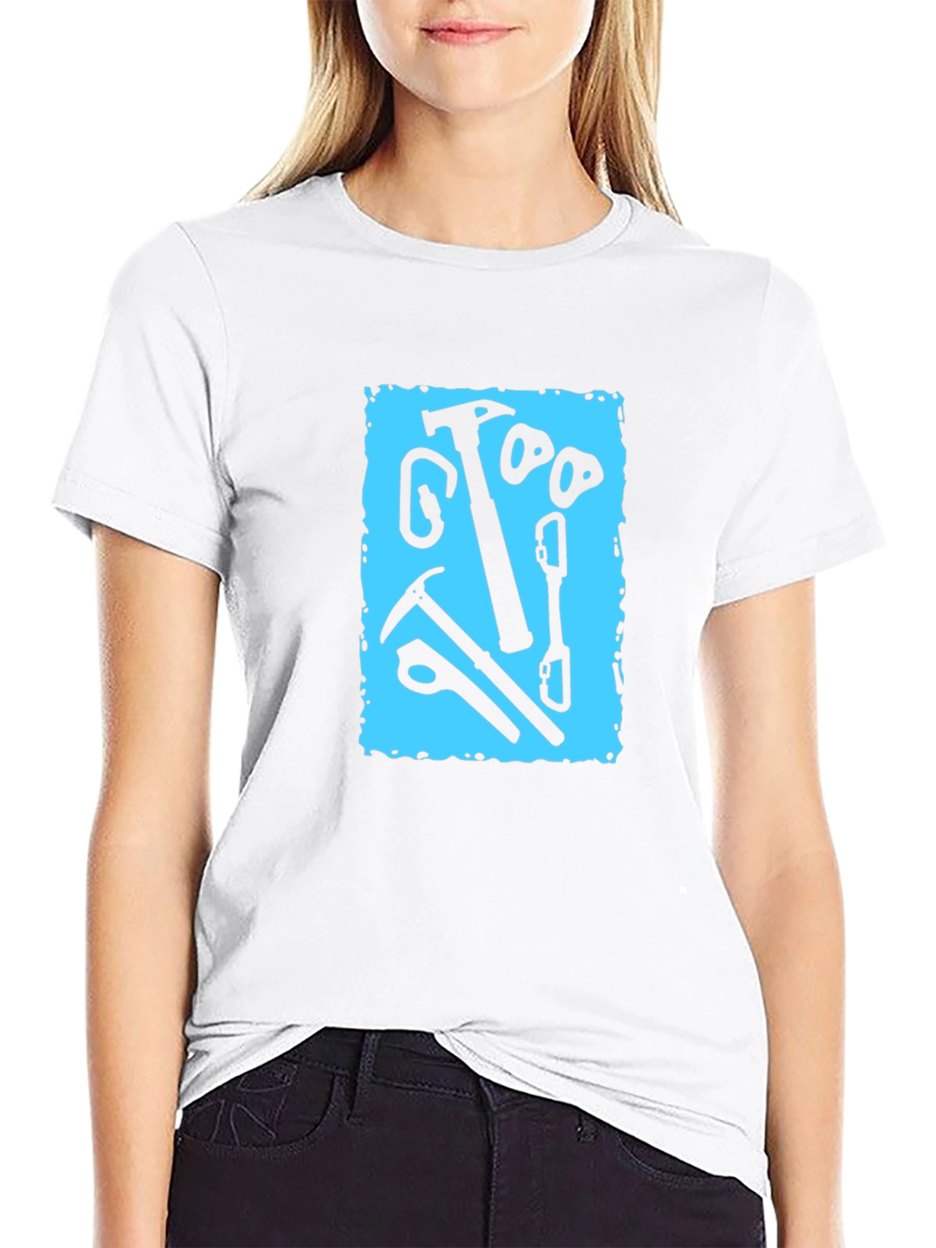 Climbing Gear Graphic Tee - Black