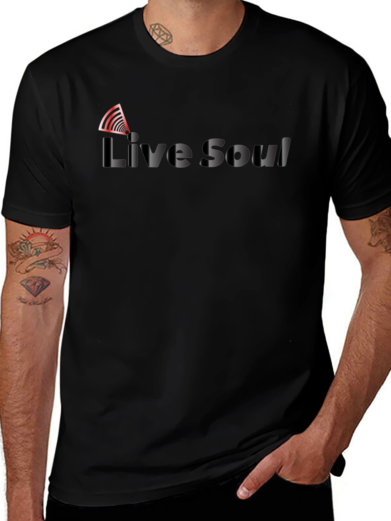 Live Soul Black T-Shirt