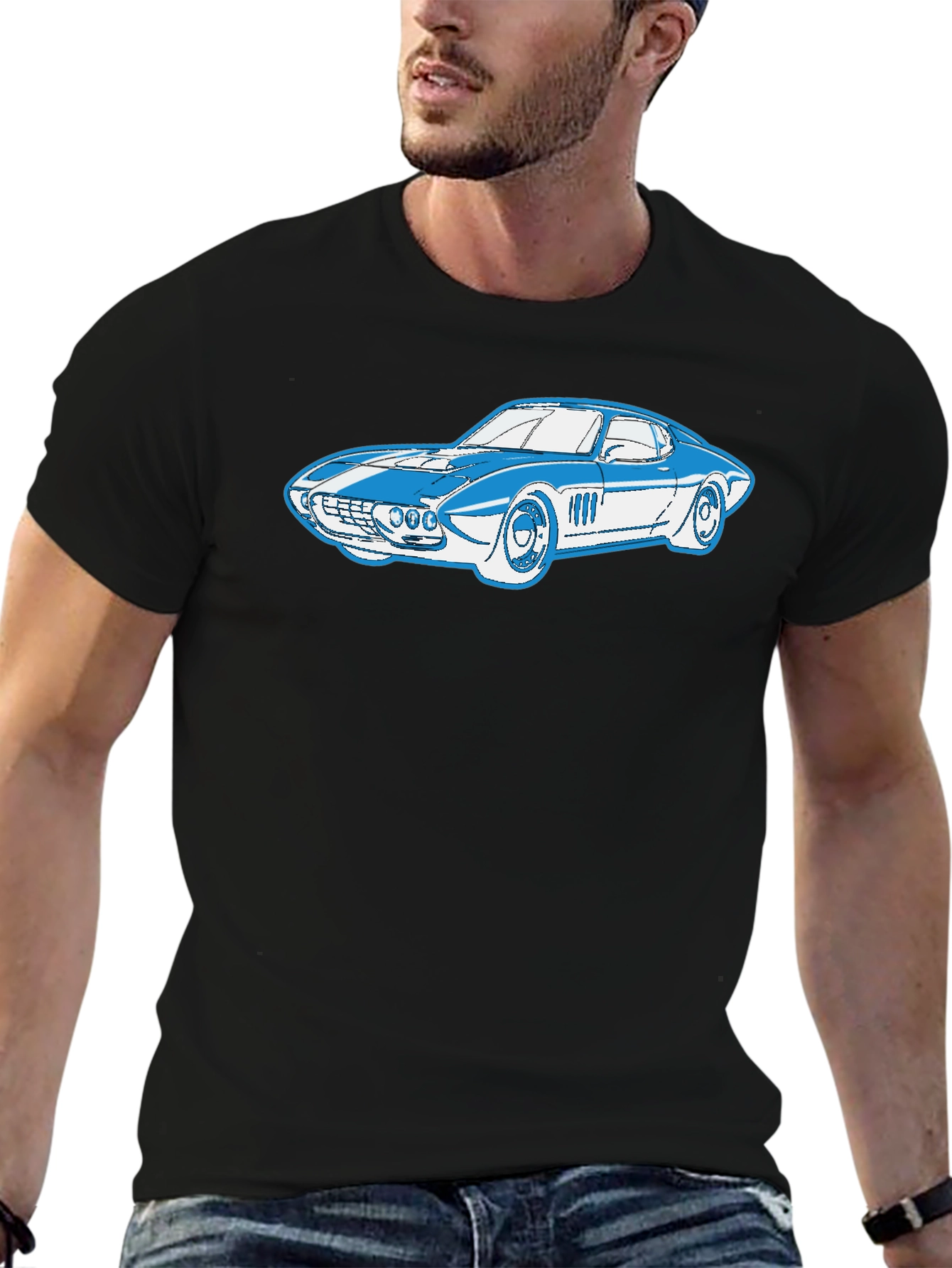 Classic Car Graphic Tee - Retro Style