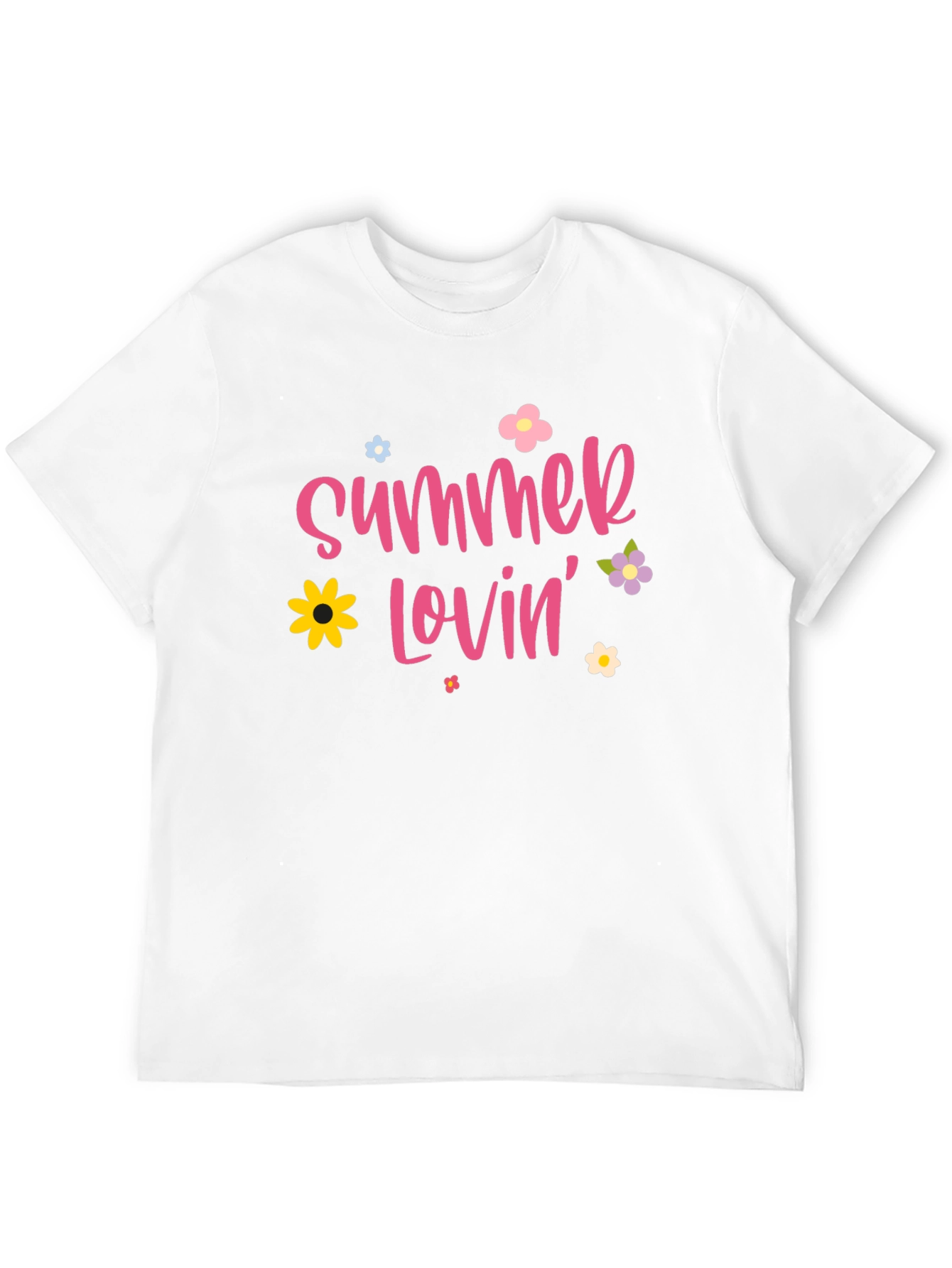 Summer Lovin Graphic Print Black T-Shirt