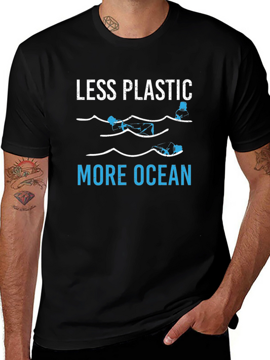 Less Plastic More Ocean Graphic Tee