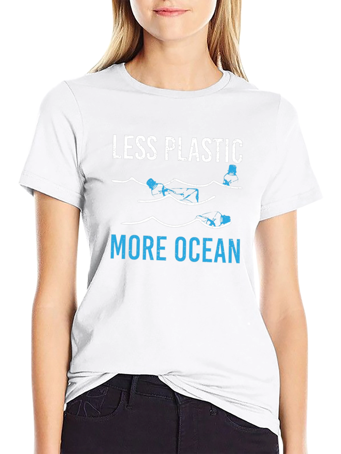 Less Plastic More Ocean Graphic Tee