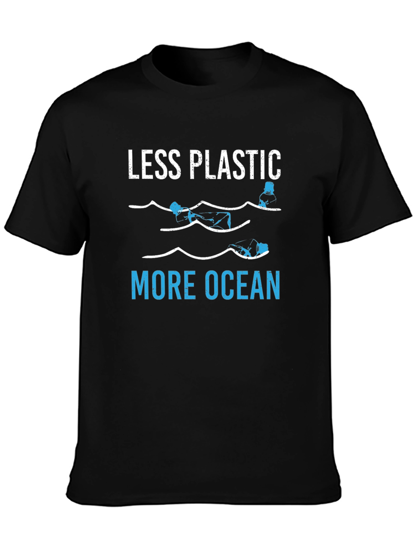 Less Plastic More Ocean Graphic Tee