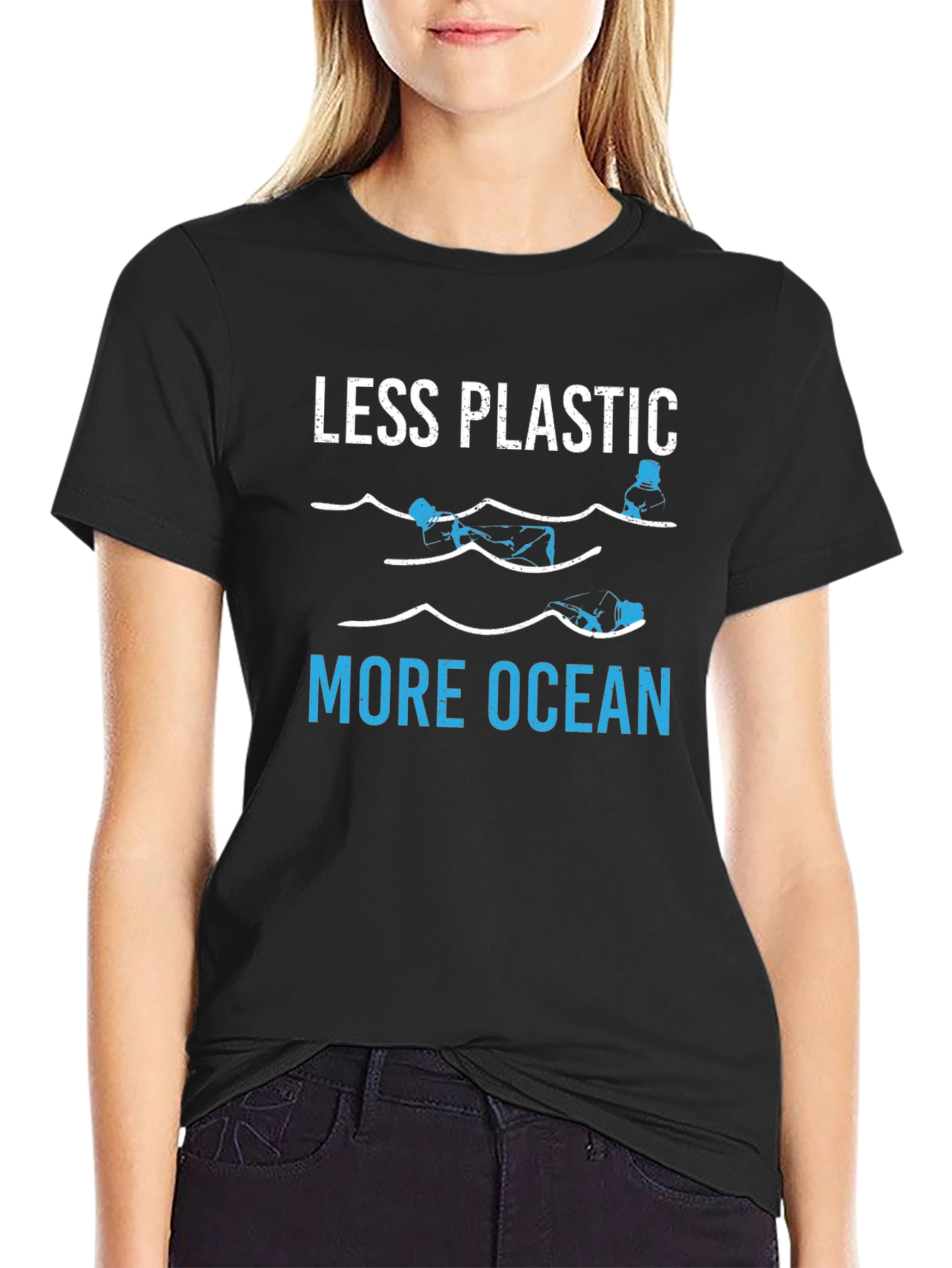 Less Plastic More Ocean Graphic Tee
