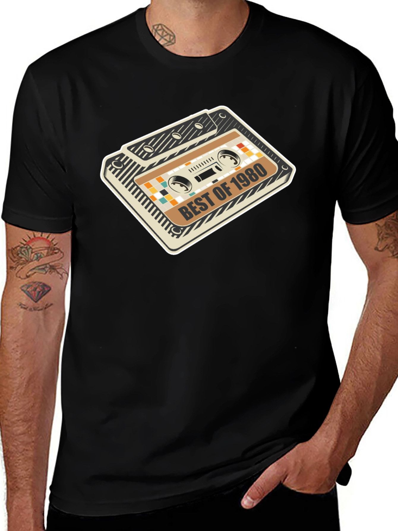Retro 1980s Cassette Graphic Tee