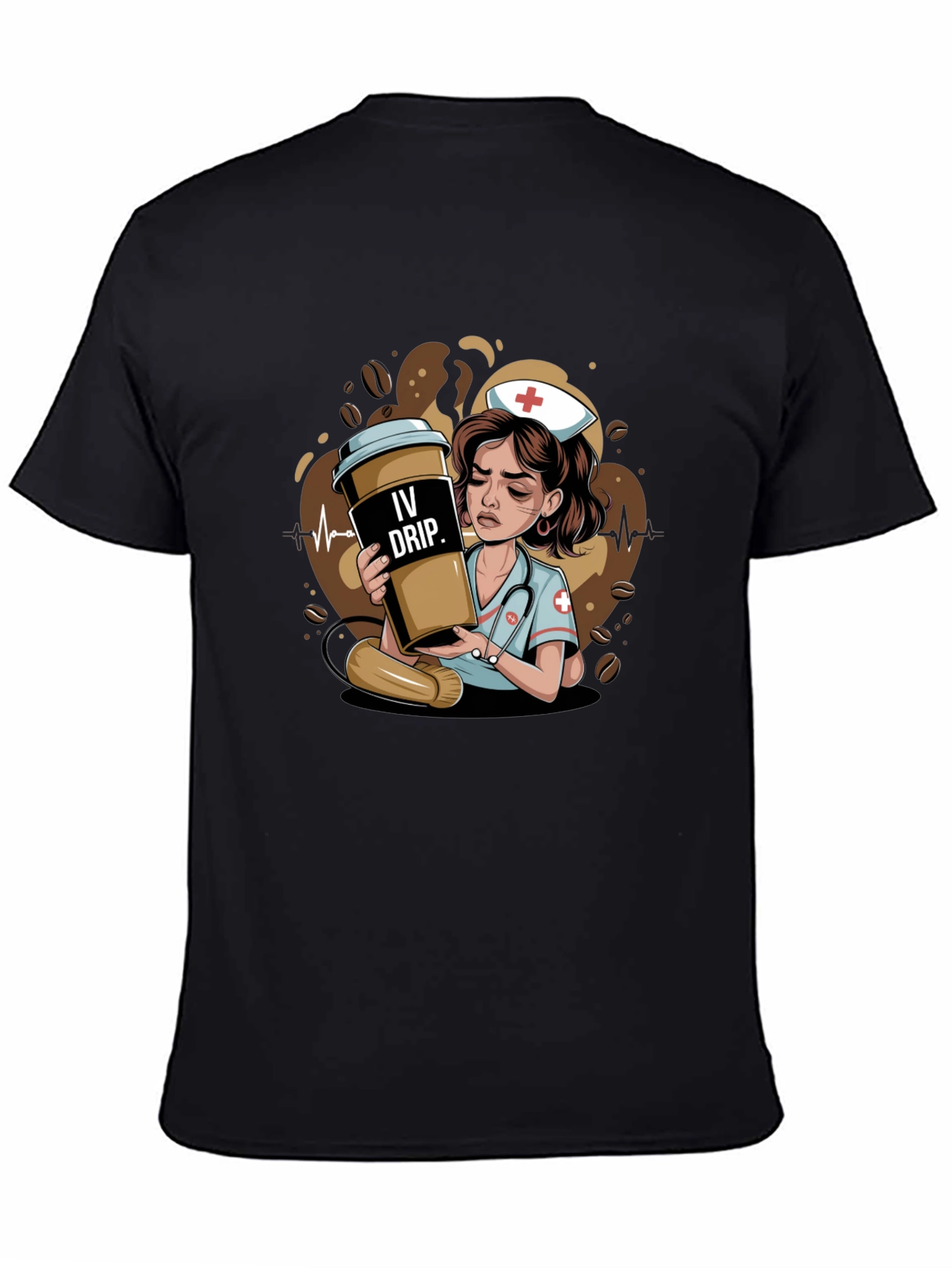 IV Drip Nurse Graphic Tee - Coffee Lover