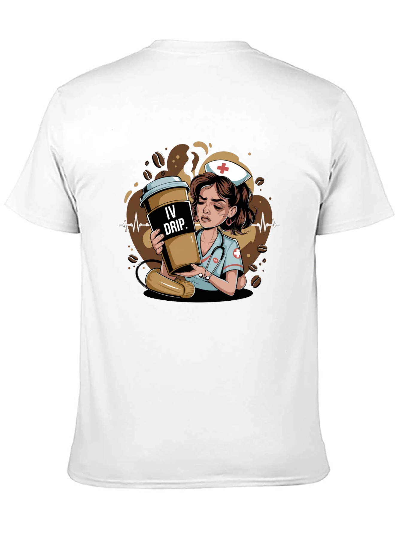 IV Drip Nurse Graphic Tee - Coffee Lover