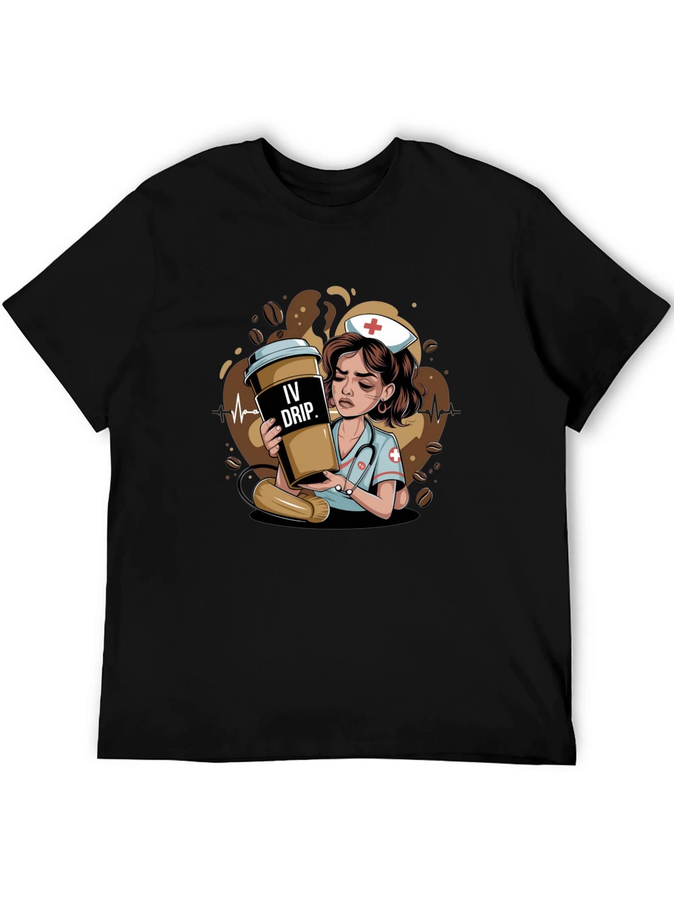 IV Drip Nurse Graphic Tee - Coffee Lover