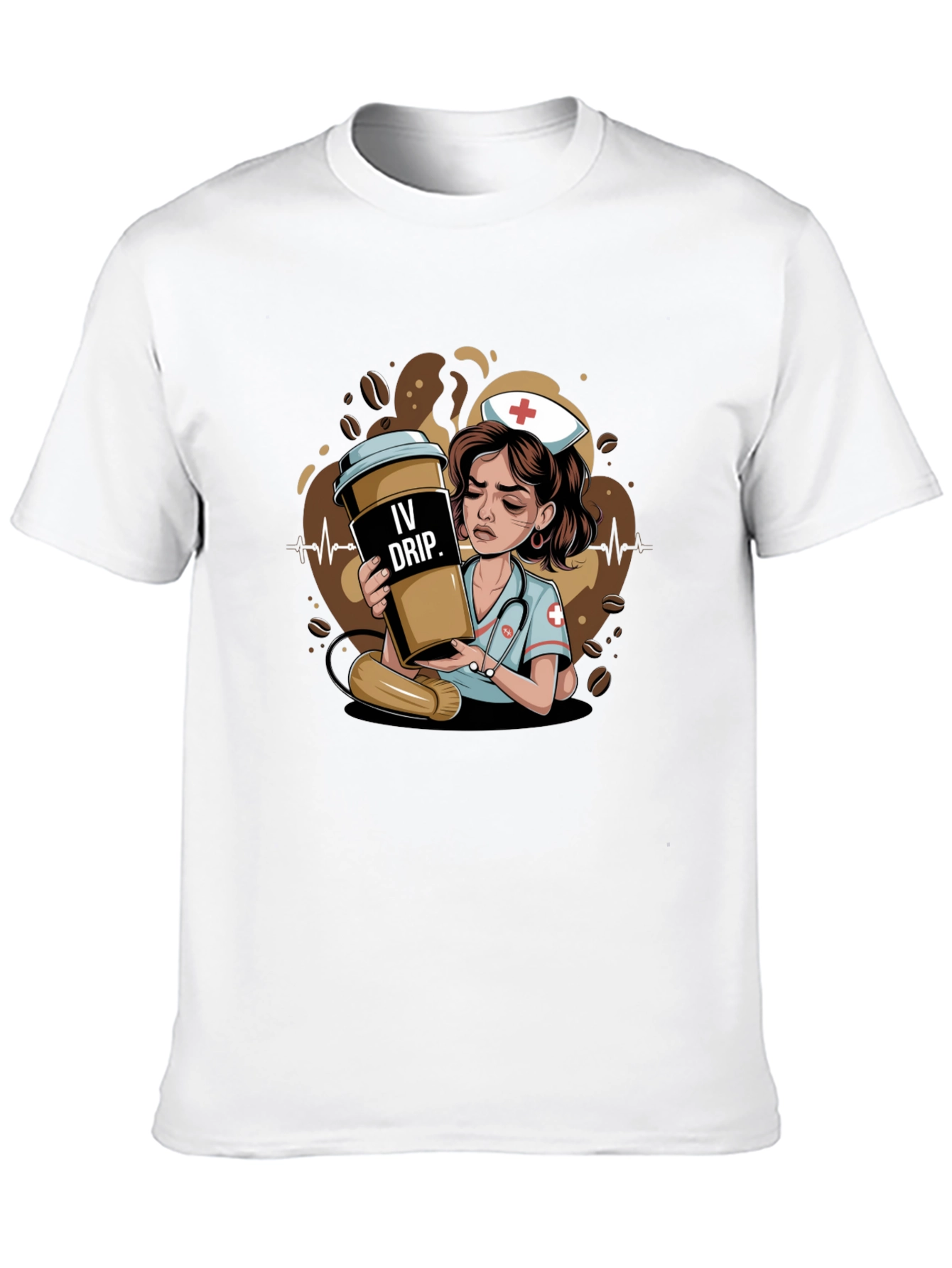 IV Drip Nurse Graphic Tee - Coffee Lover