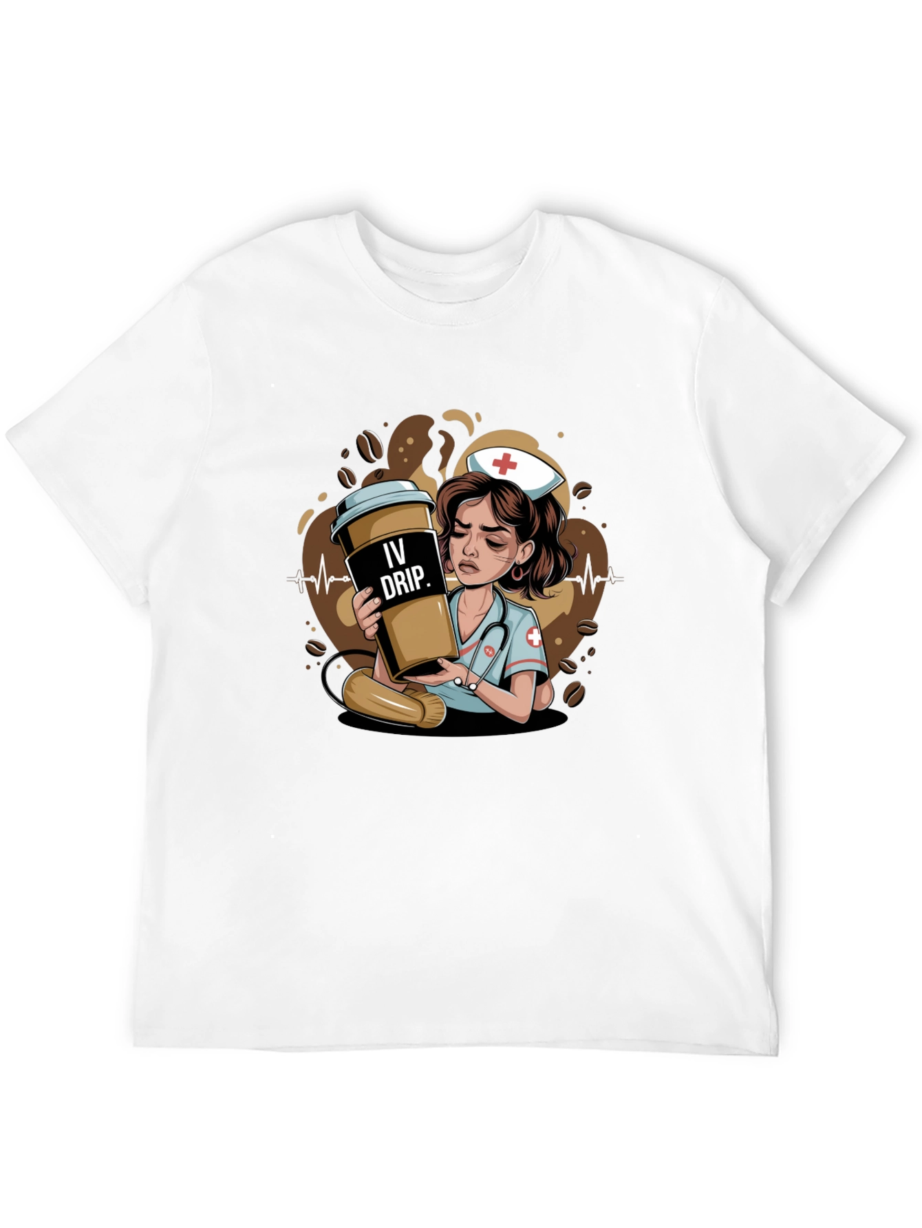 IV Drip Nurse Graphic Tee - Coffee Lover