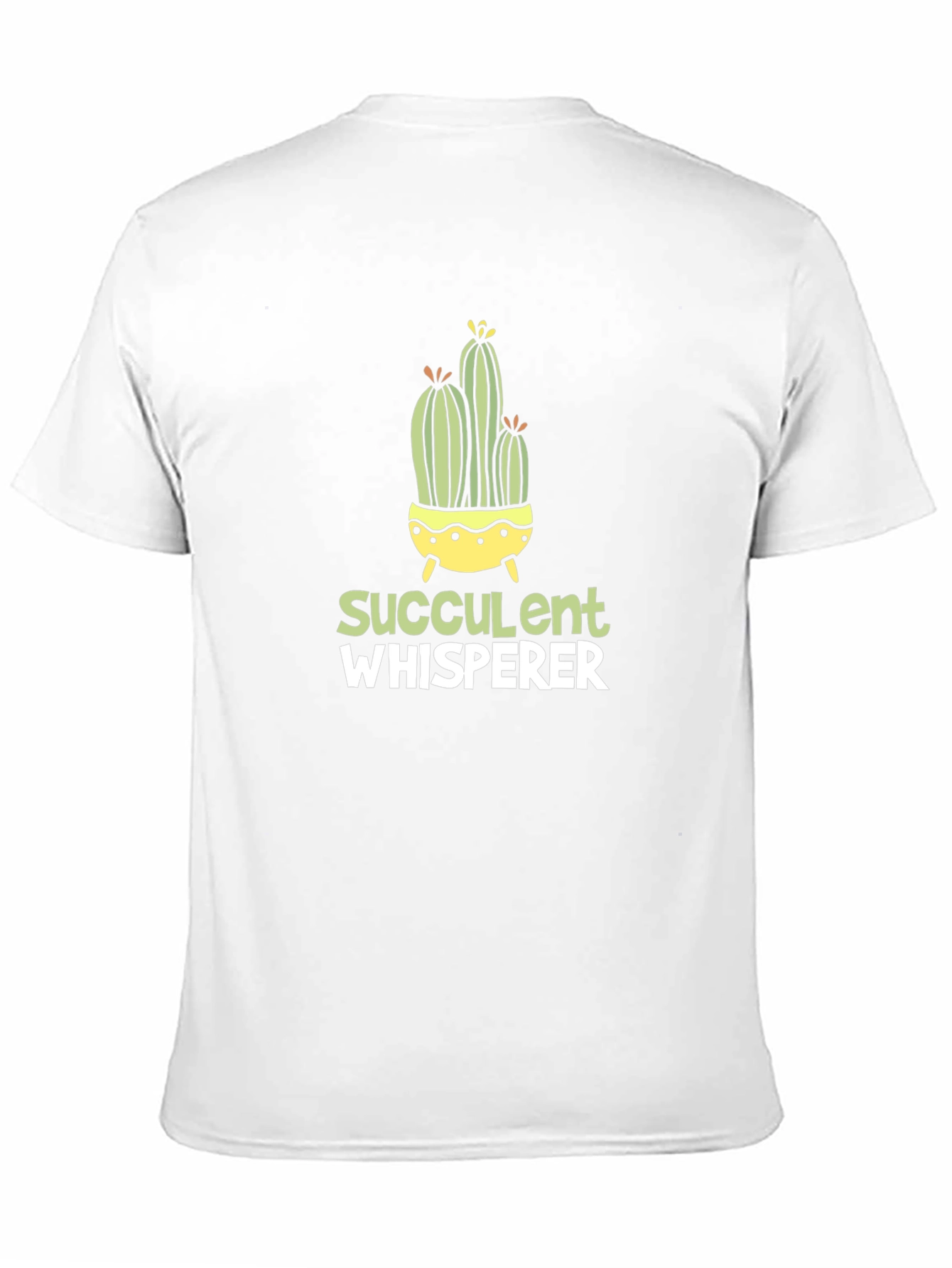 Succulent Whisperer Black Graphic T-Shirt