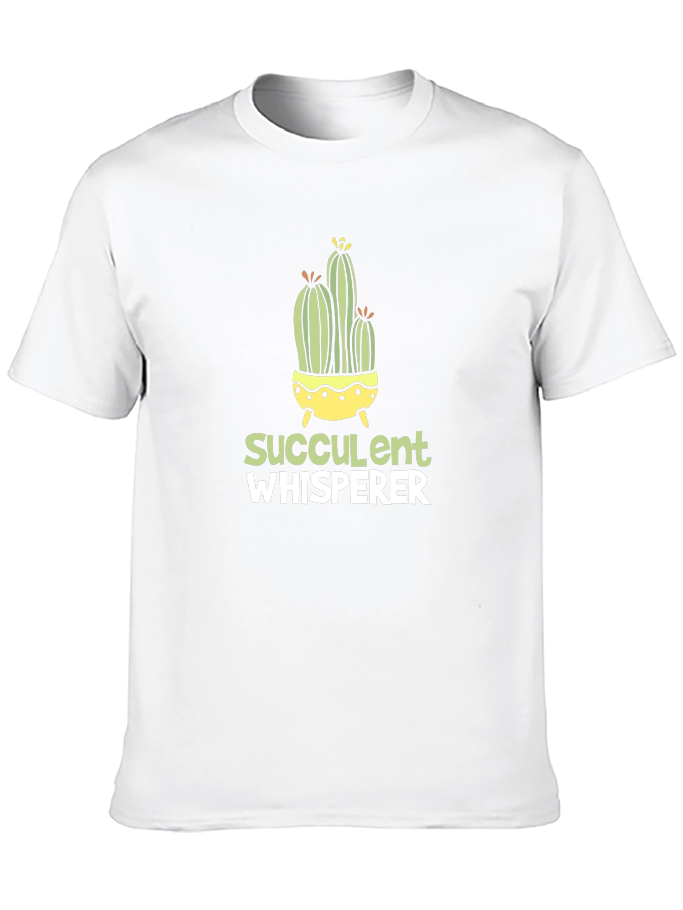 Succulent Whisperer Black Graphic T-Shirt