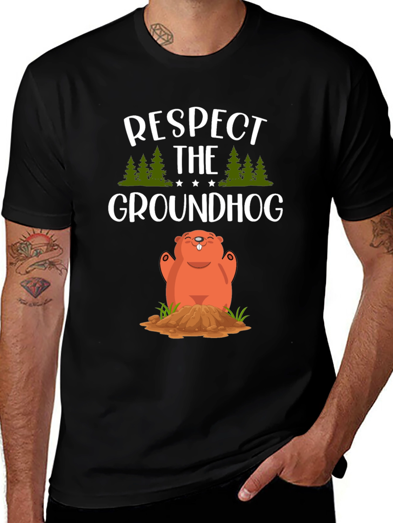 Respect The Groundhog Tee