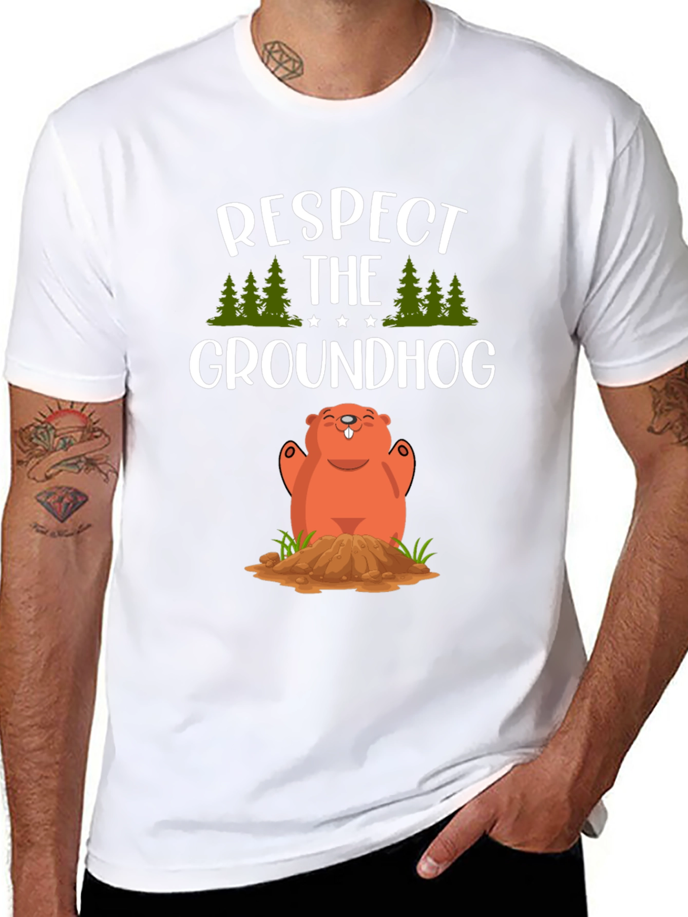 Respect The Groundhog Tee