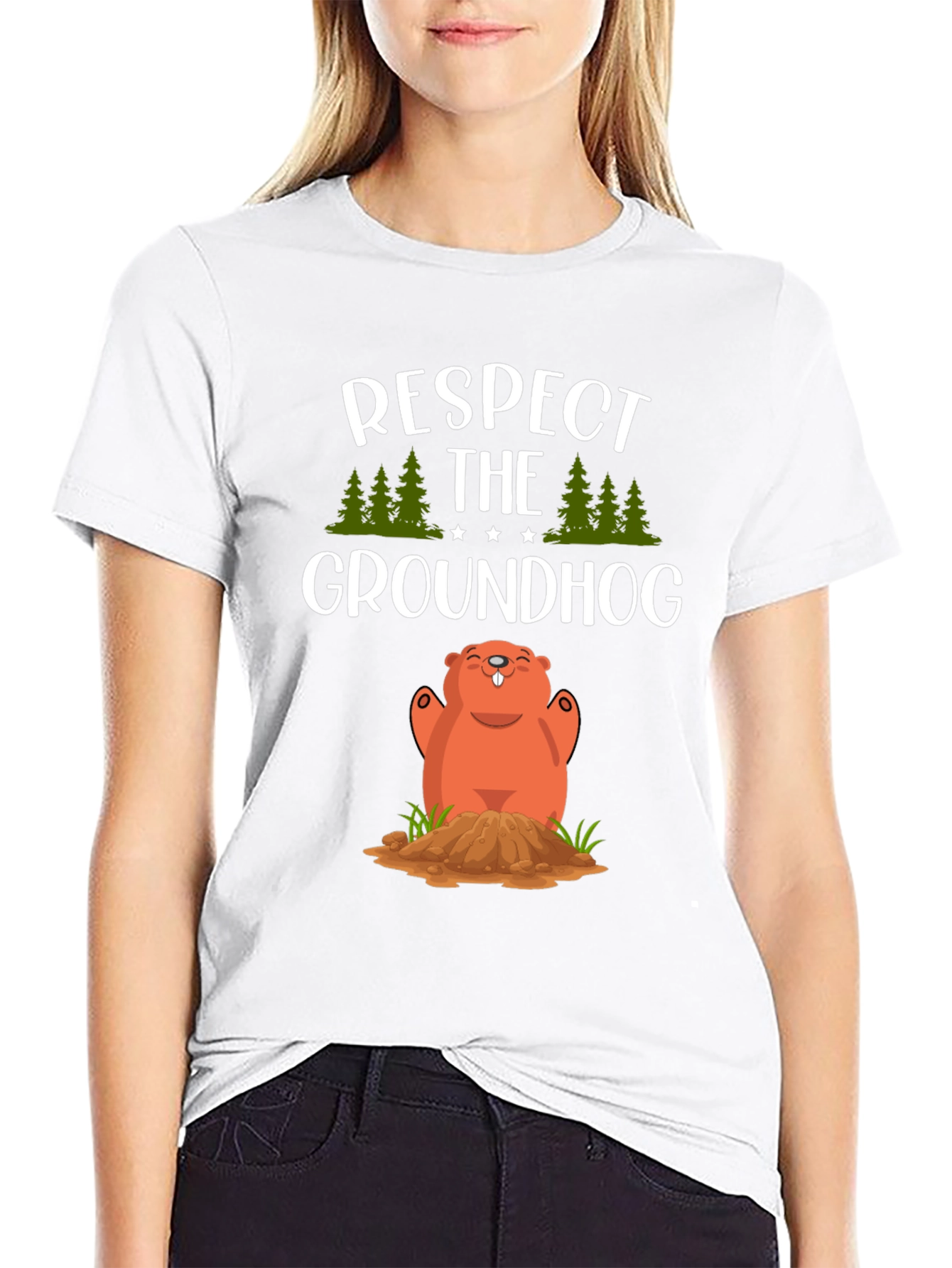 Respect The Groundhog Tee