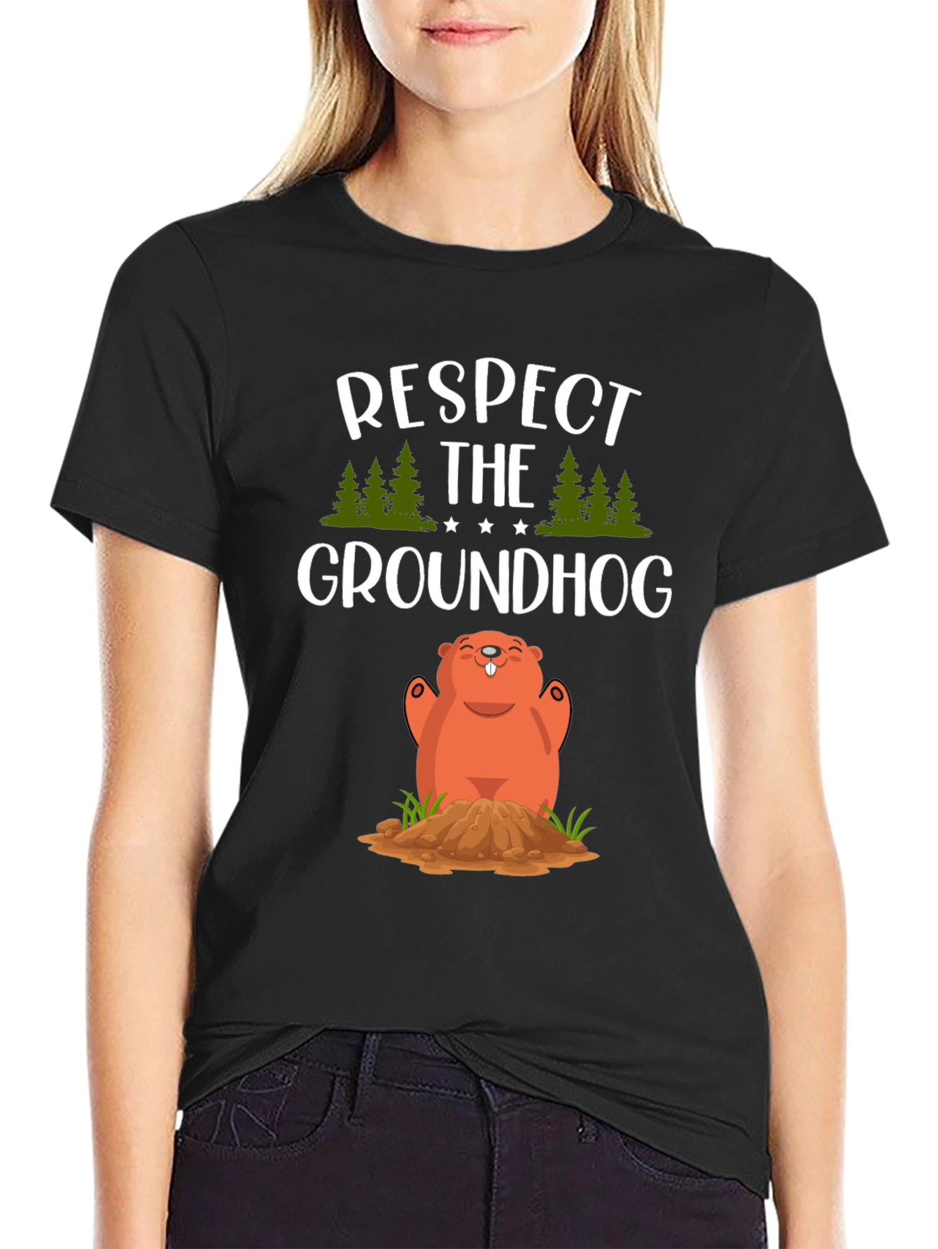 Respect The Groundhog Tee
