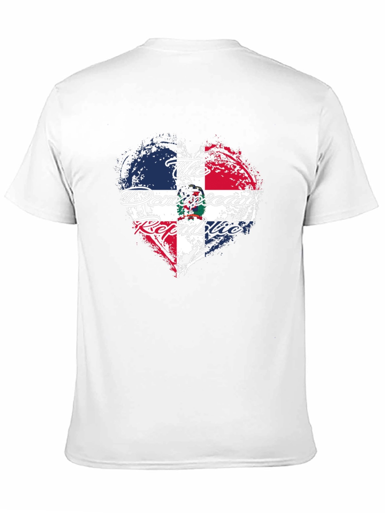 Dominican Republic Heart Flag T-Shirt
