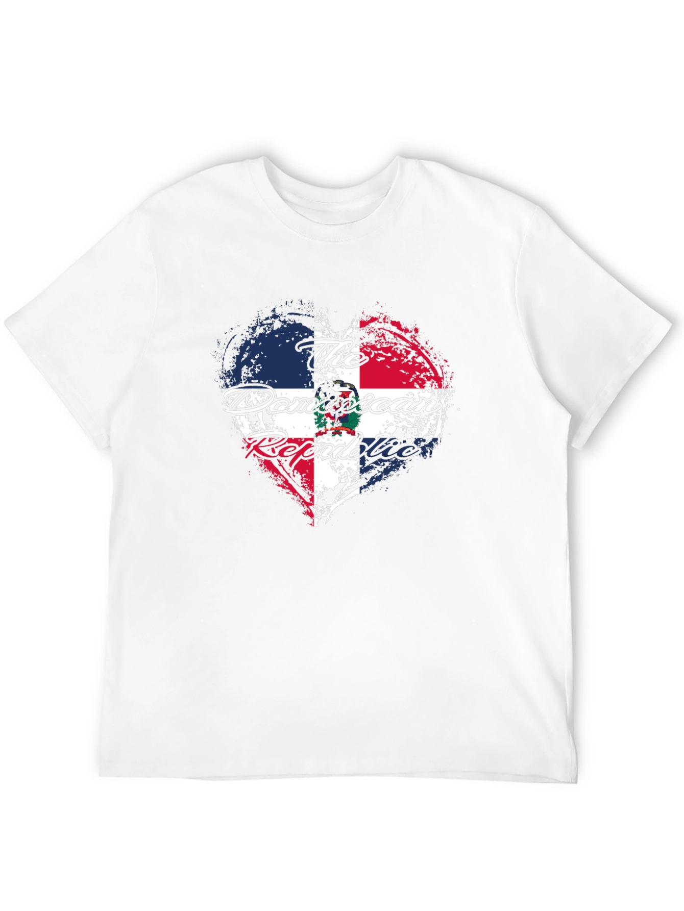 Dominican Republic Heart Flag T-Shirt