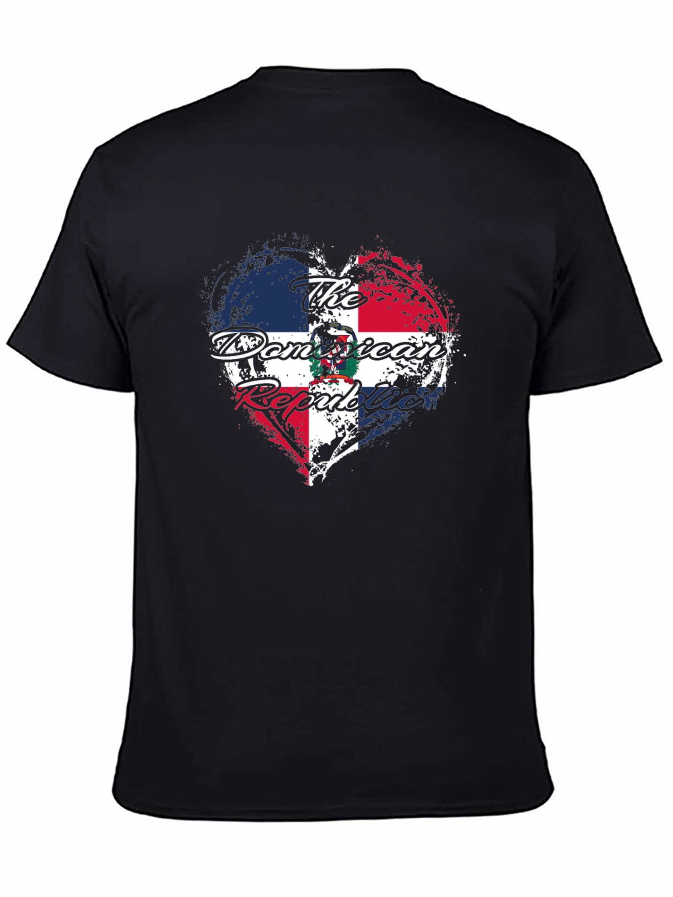 Dominican Republic Heart Flag T-Shirt