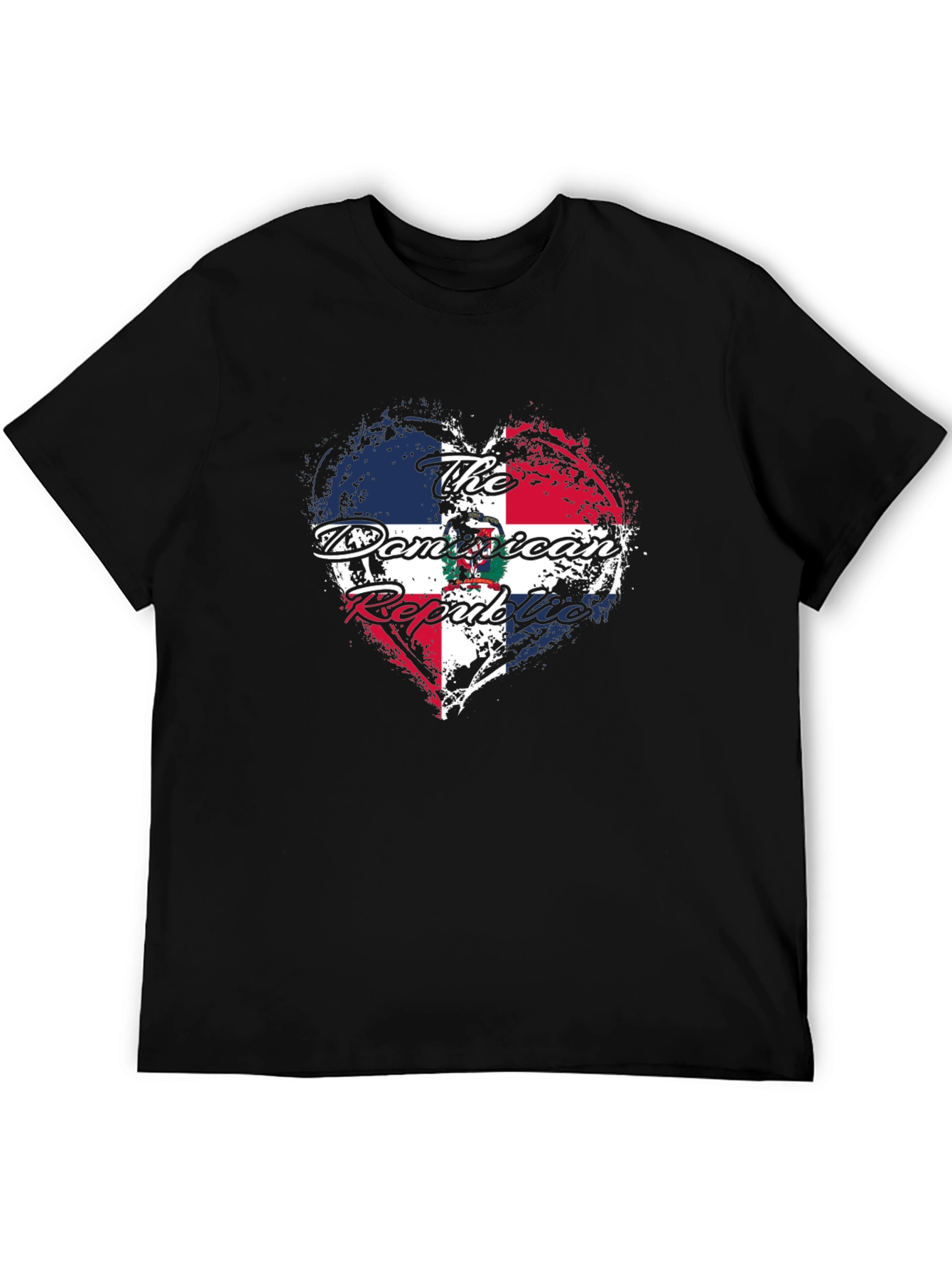Dominican Republic Heart Flag T-Shirt