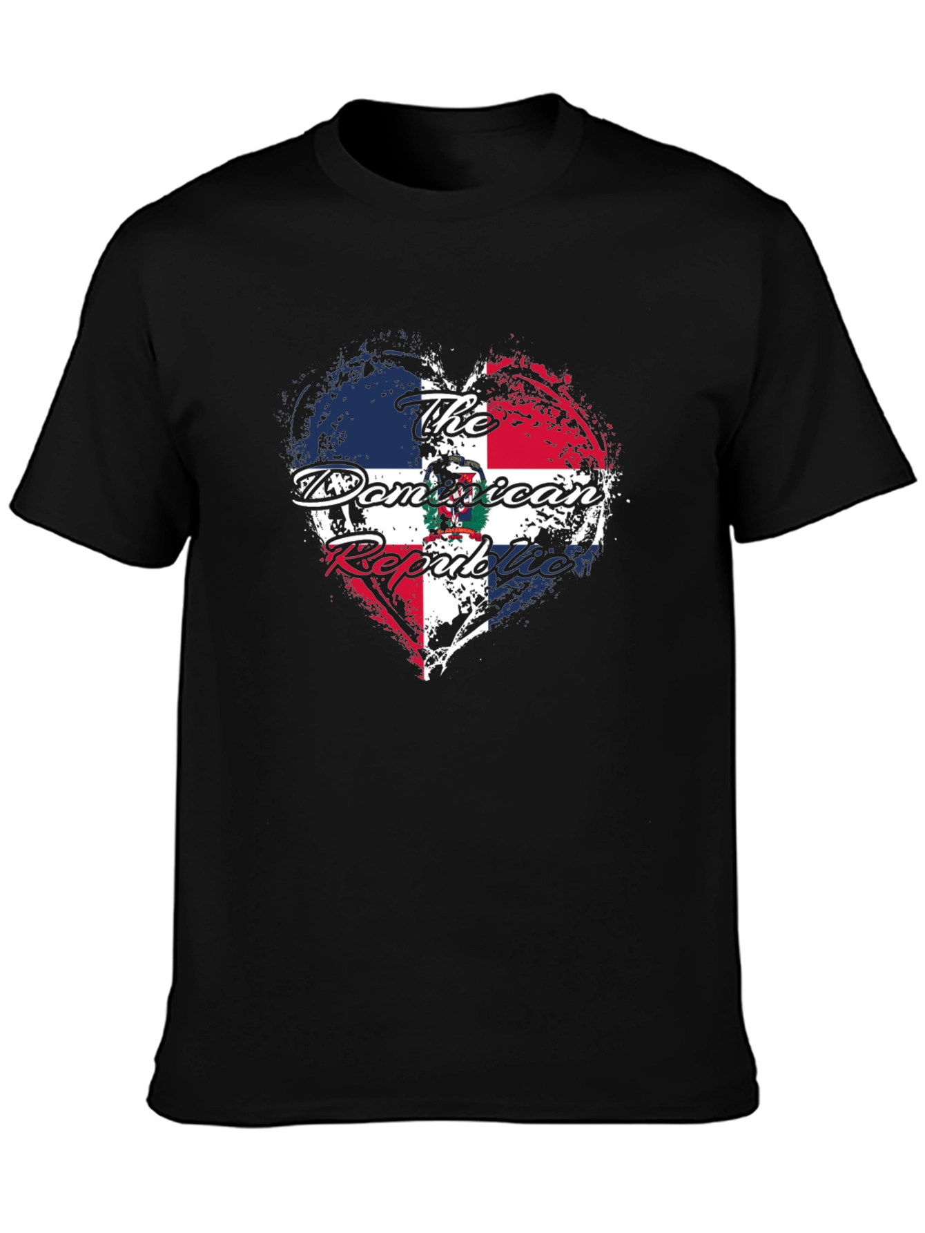 Dominican Republic Heart Flag T-Shirt