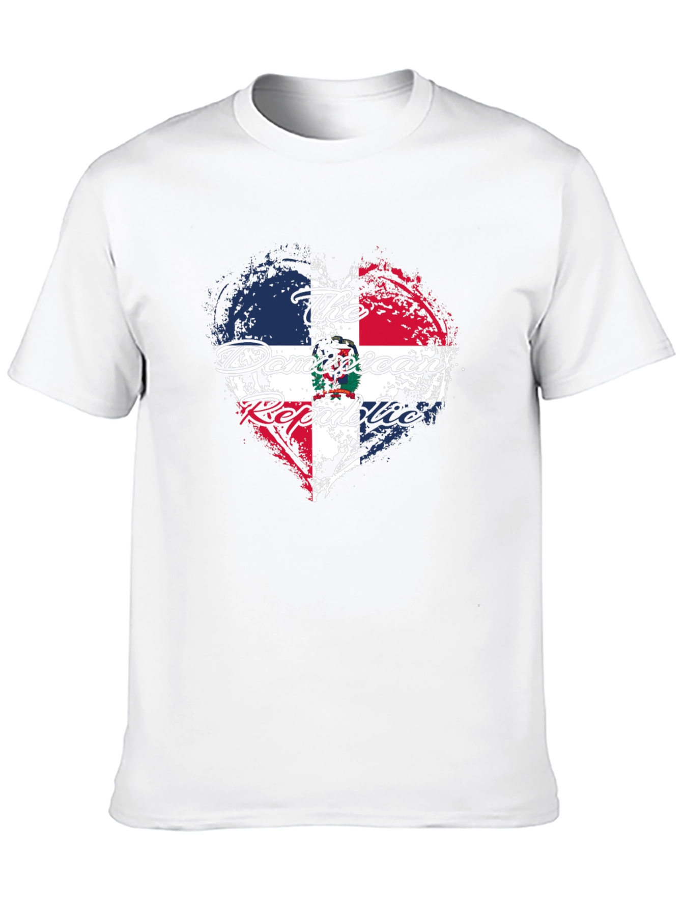 Dominican Republic Heart Flag T-Shirt