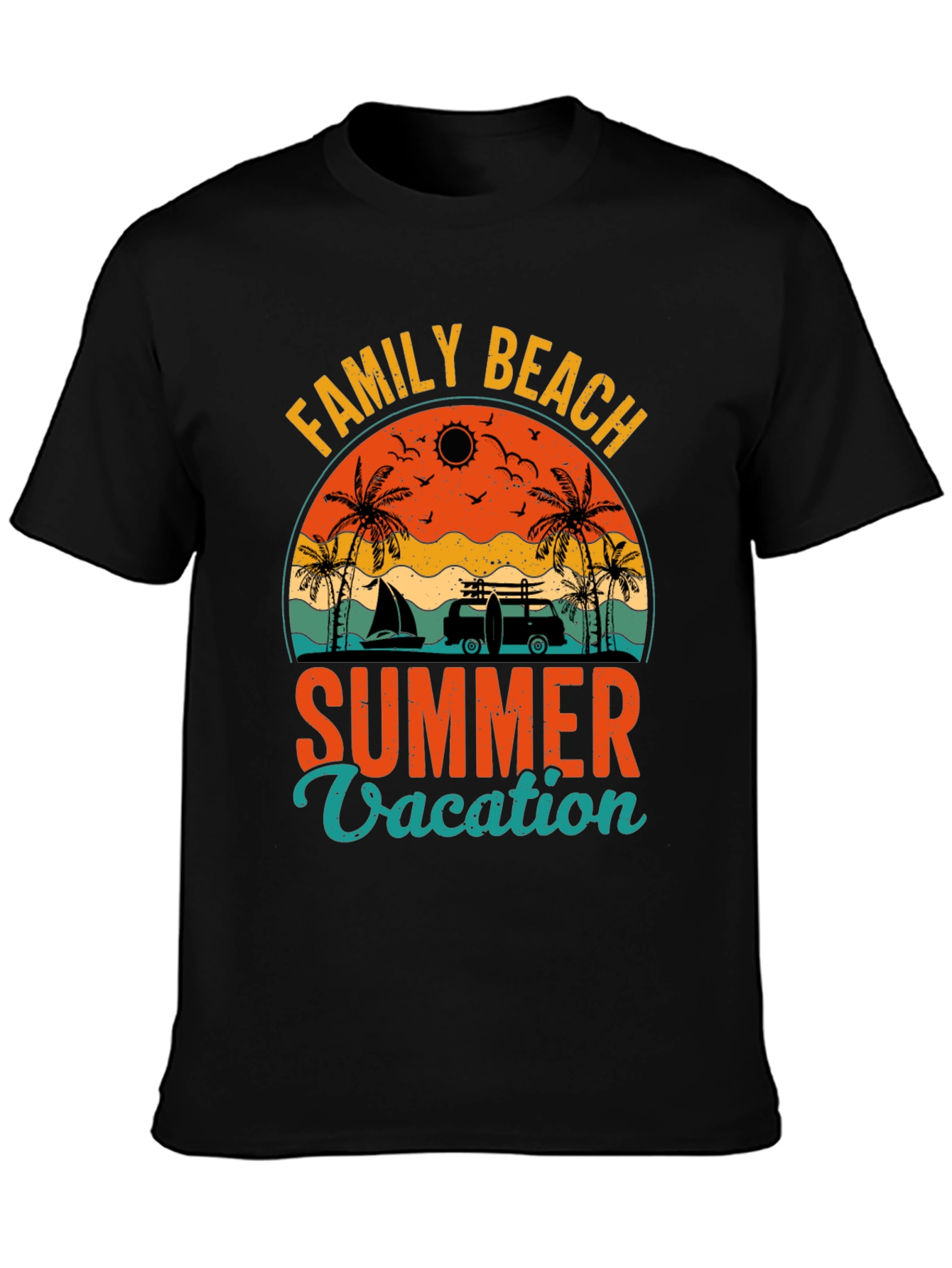 Family Beach Summer Vacation T-Shirt