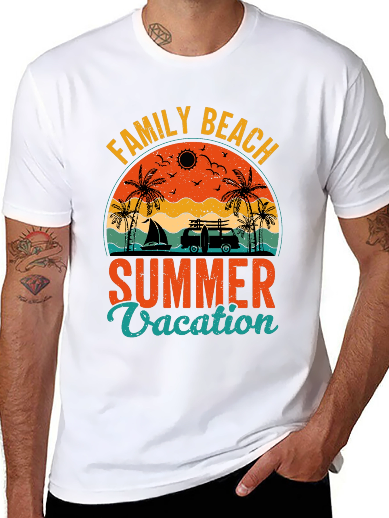 Family Beach Summer Vacation T-Shirt