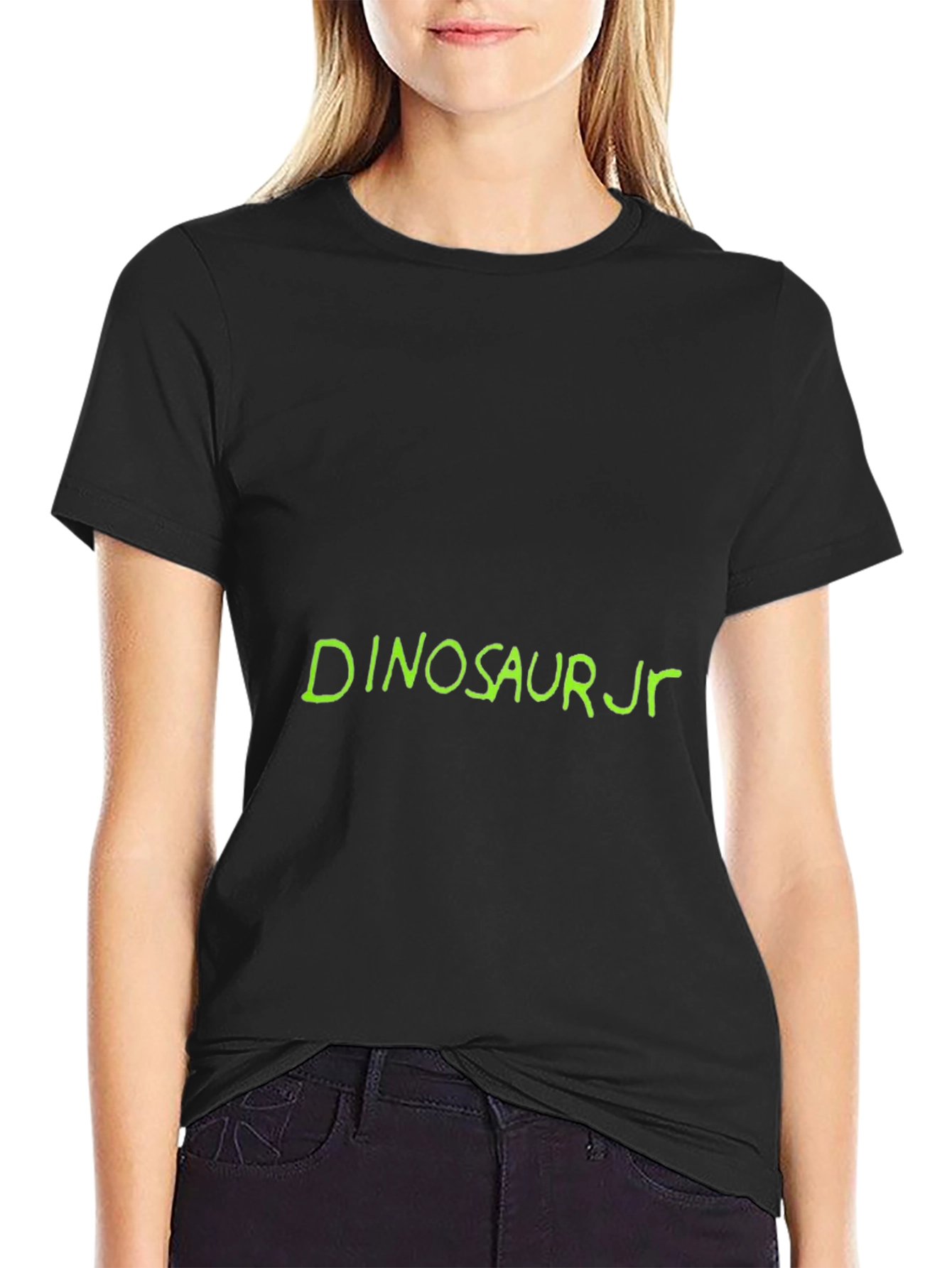 Dinosaur Jr. Graphic Tee - Black Cotton Casual