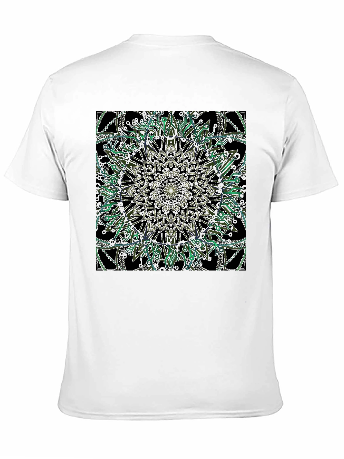 Geometric Mandala Black T-Shirt