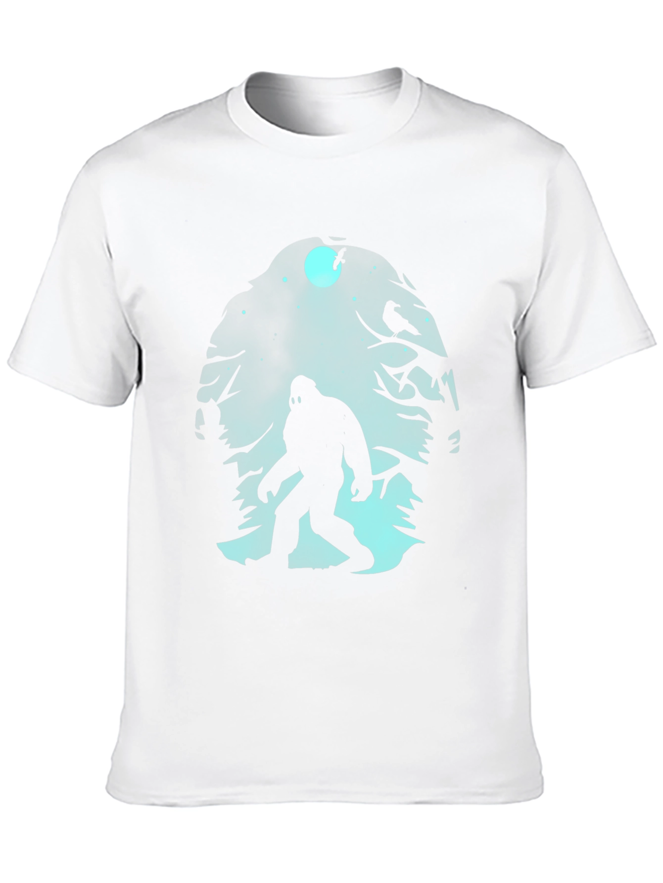 Bigfoot Silhouette Graphic T-Shirt - Black
