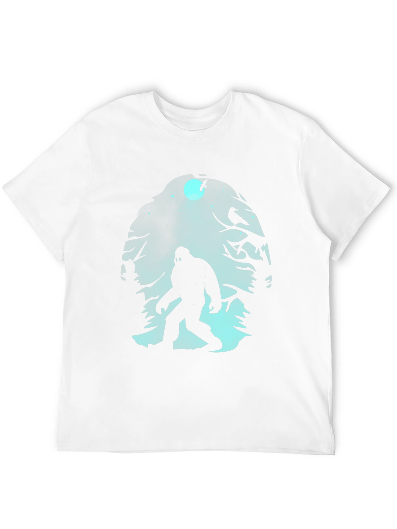 Bigfoot Silhouette Graphic T-Shirt - Black