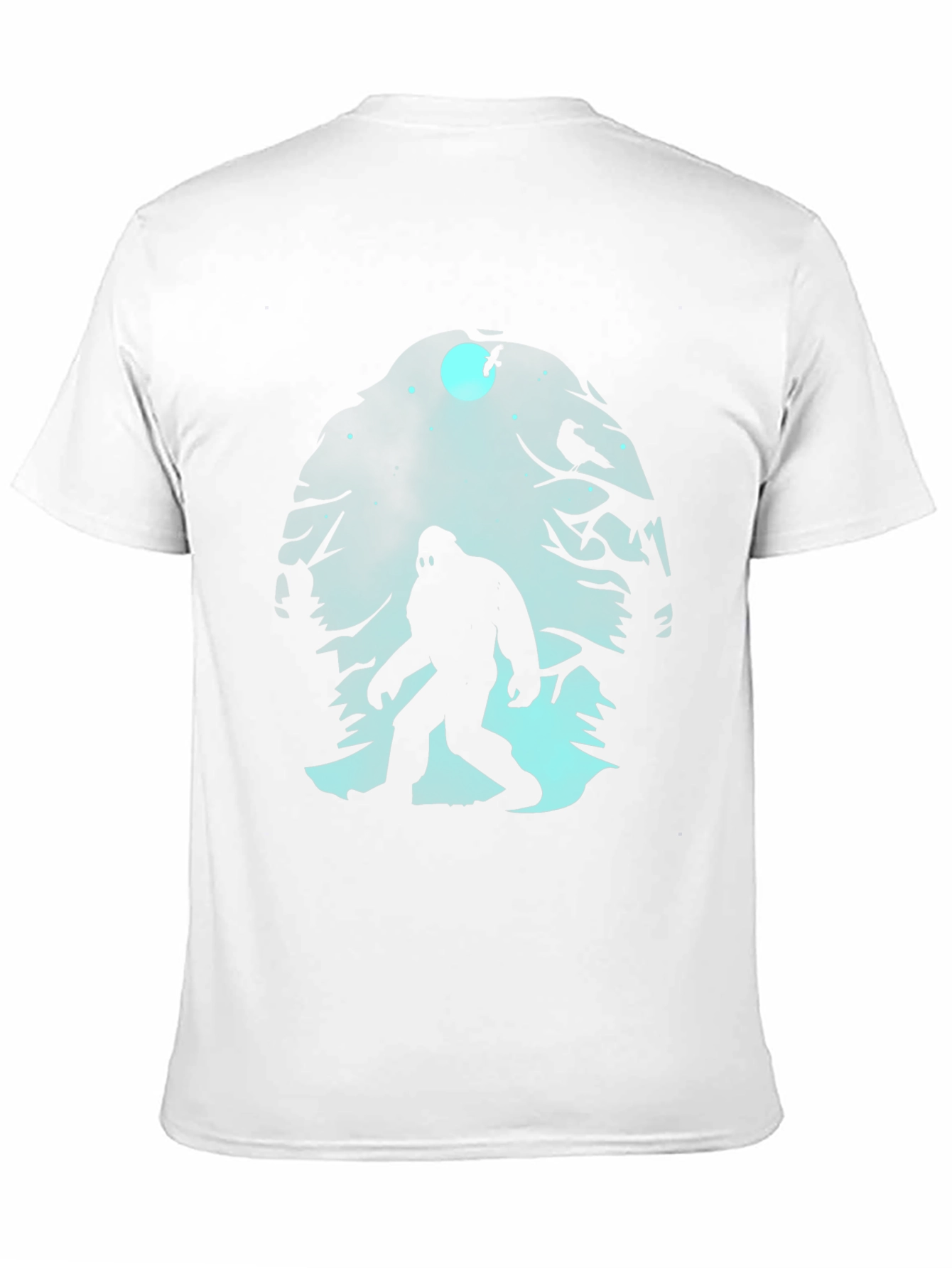 Bigfoot Silhouette Graphic T-Shirt - Black