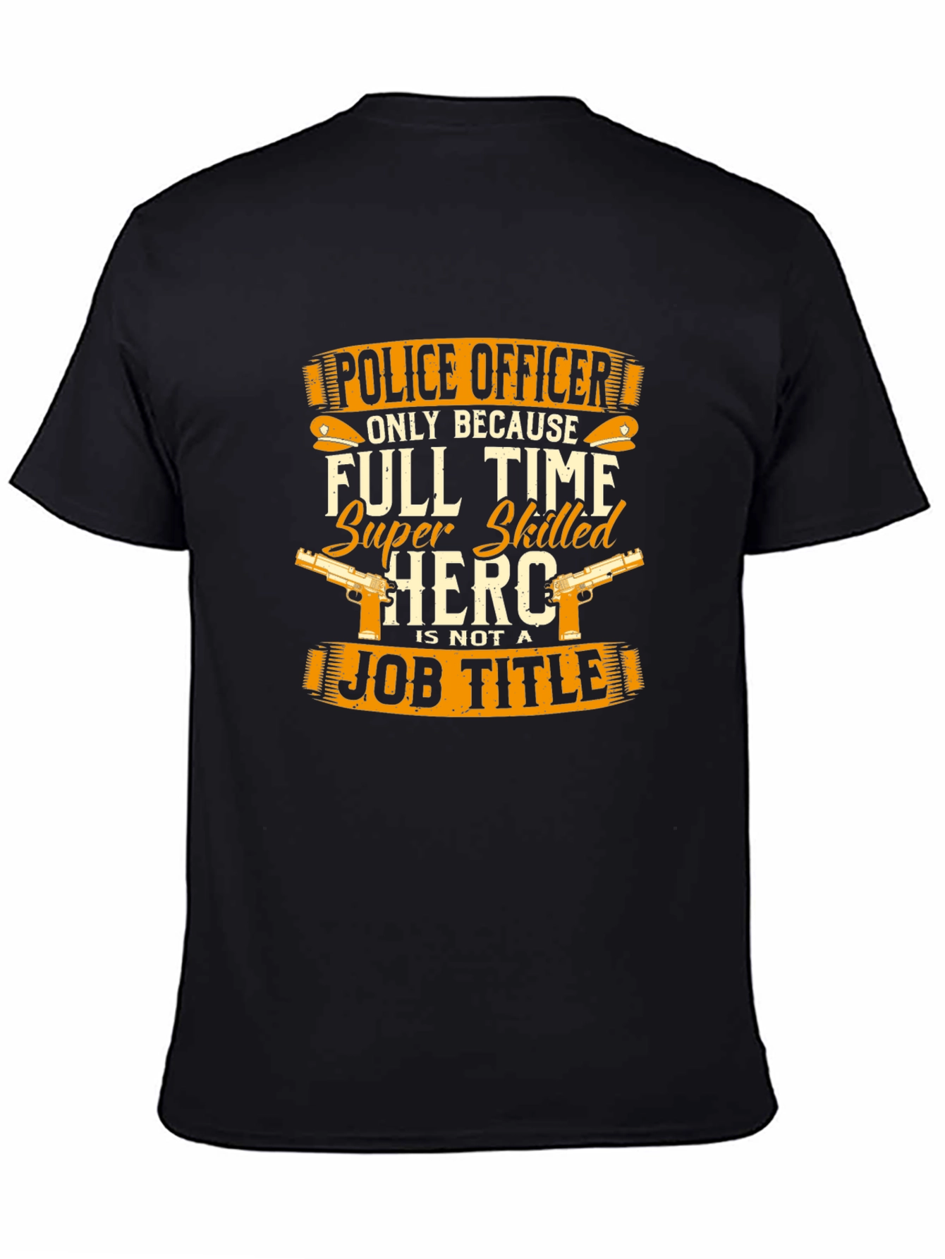 Police Officer Hero Graphic T-Shirt