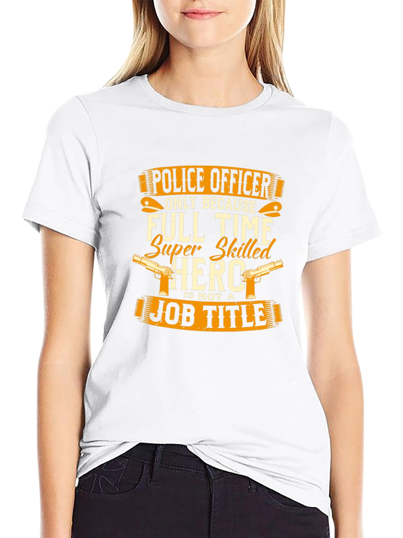 Police Officer Hero Graphic T-Shirt