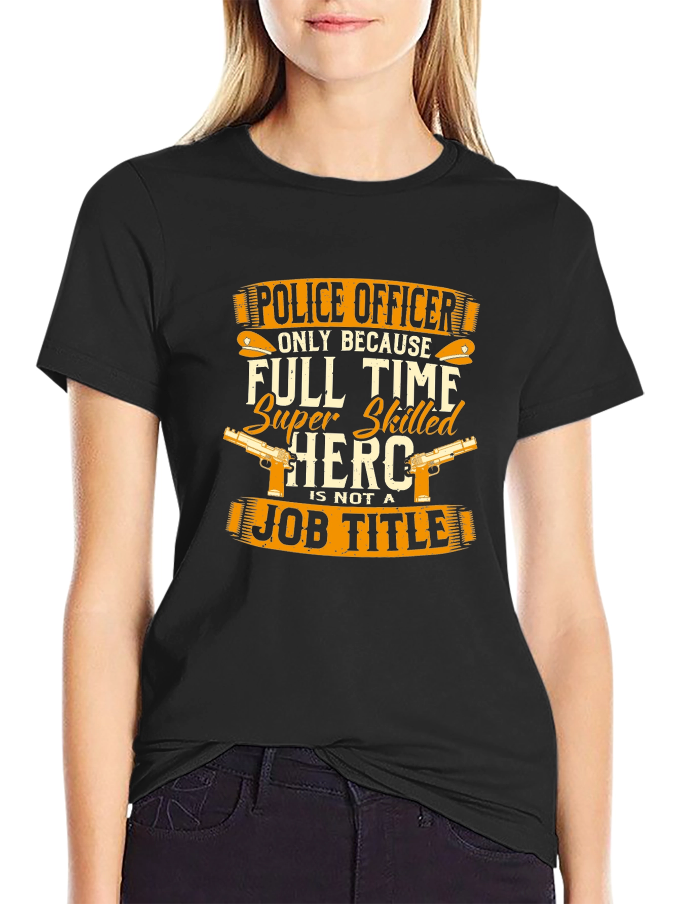 Police Officer Hero Graphic T-Shirt