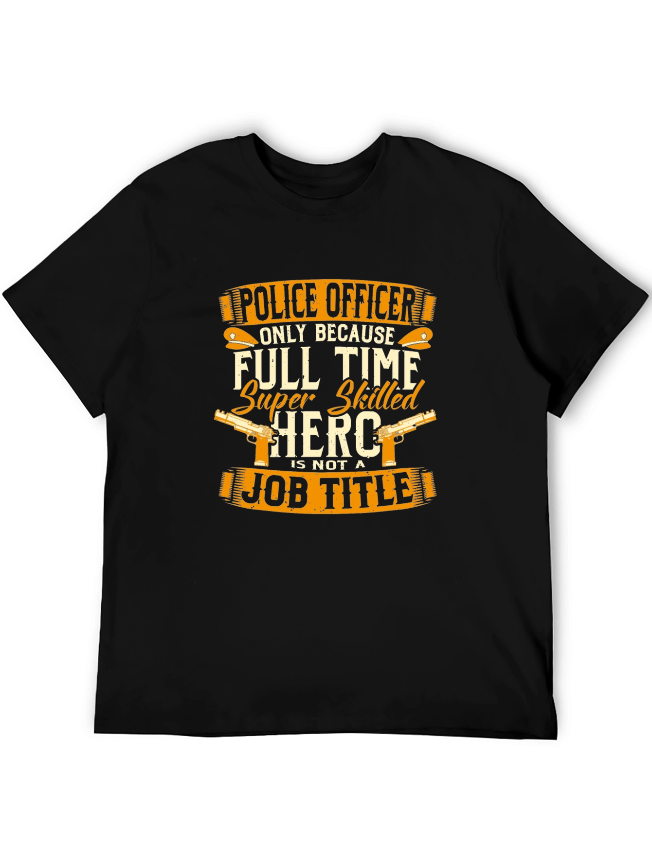 Police Officer Hero Graphic T-Shirt