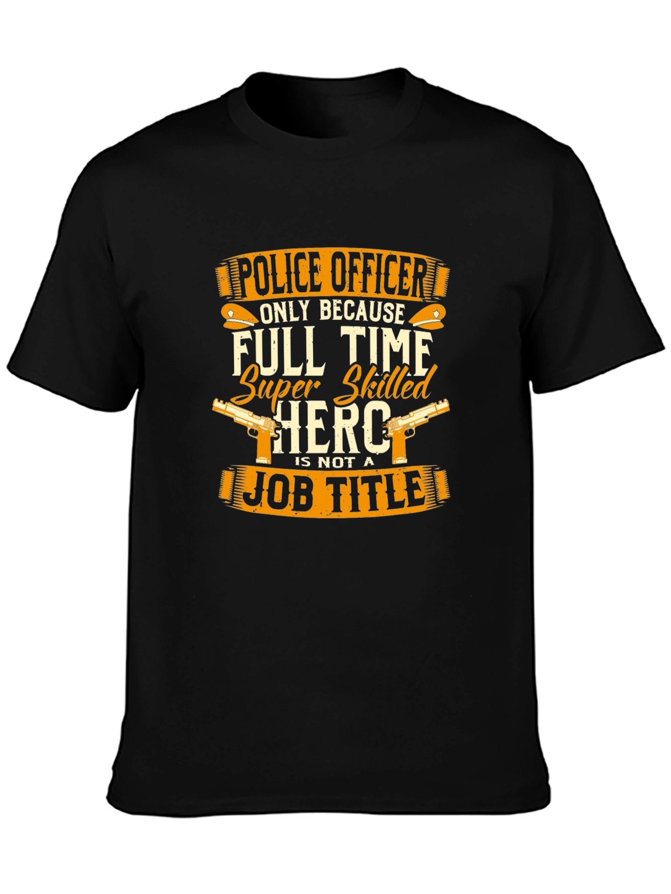 Police Officer Hero Graphic T-Shirt